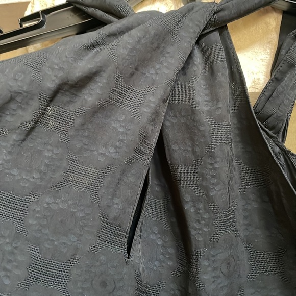 Anthropologie New without tags black Halter swing tiered top . Size L - Picture 4 of 8